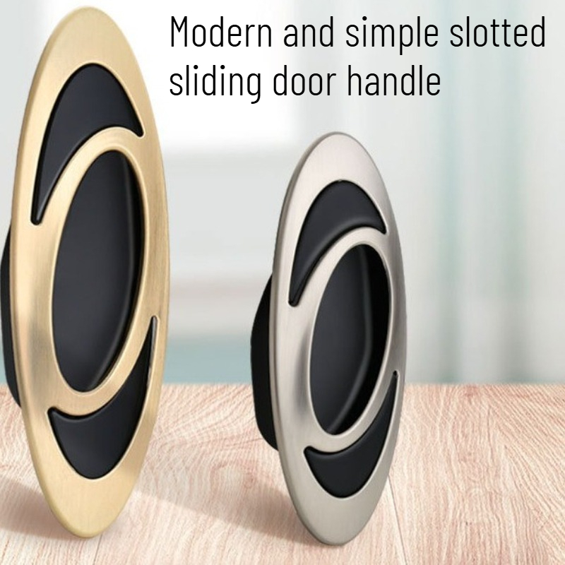 Furniture Hardware Paint - Modern and Simple Slotted Sliding Door