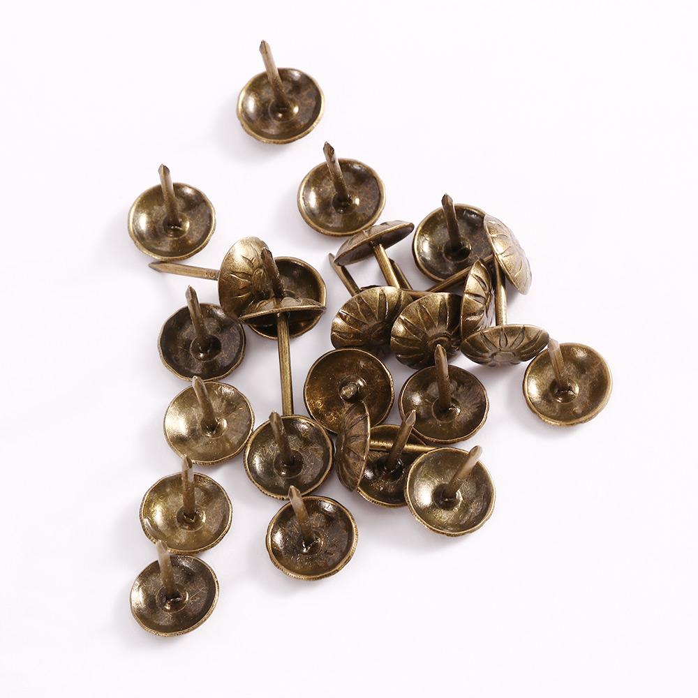 Furniture Upholstery Hardware - Chrysanthemum Brass Upholstery Home Table Woodwork
