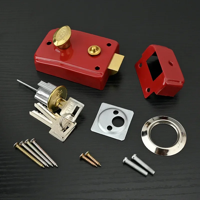 Exterior Door Retro Red Locks  – обзор и цена Furniture Hardware Lock