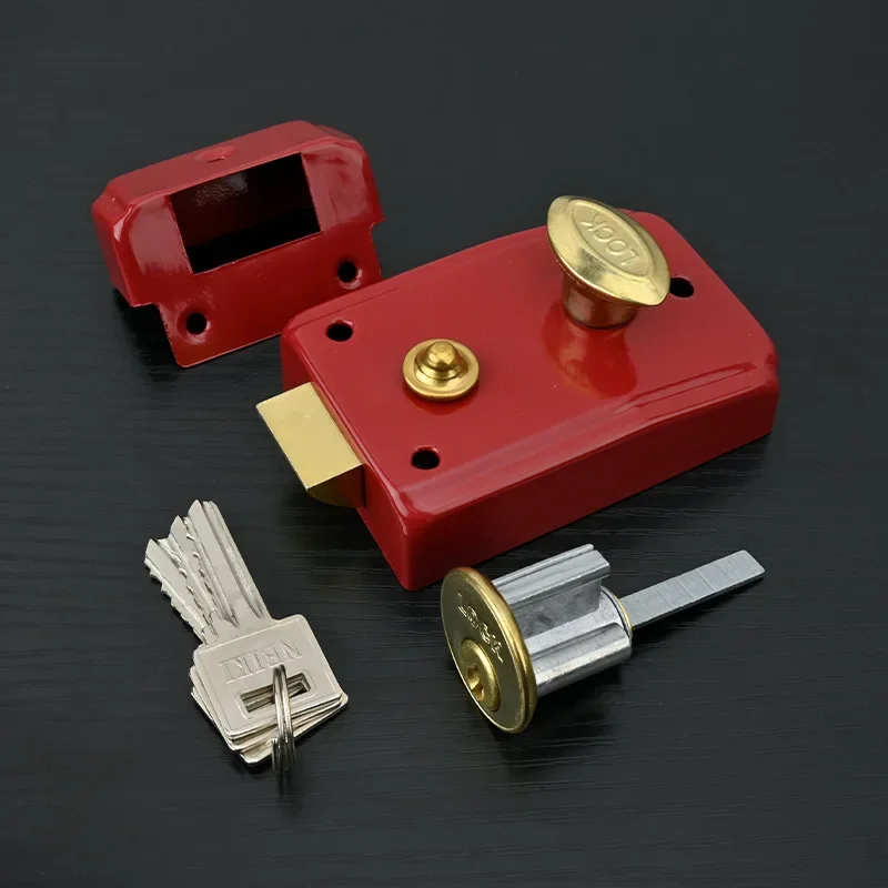 Exterior Door Retro Red Locks  – обзор и цена Furniture Hardware Lock