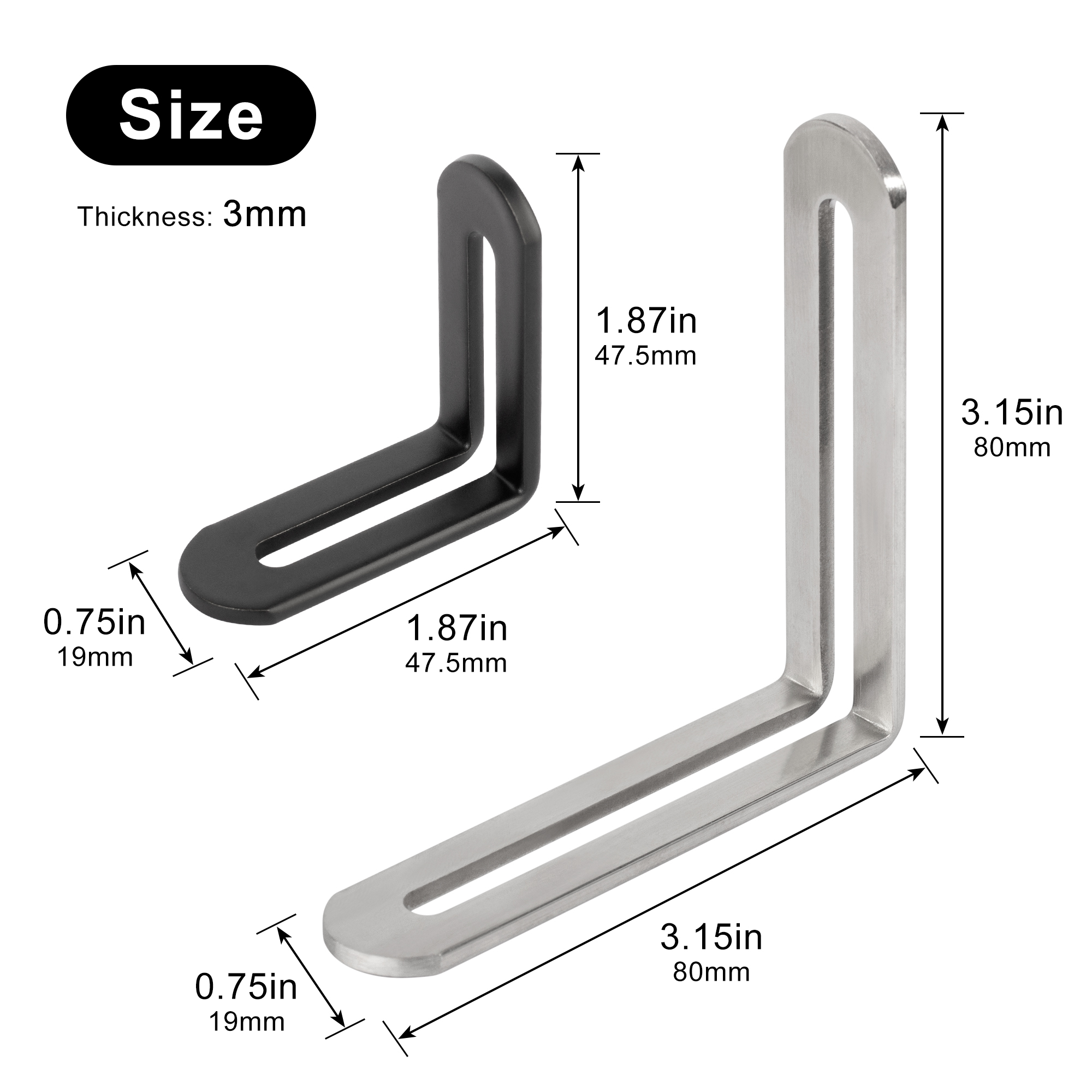 2pcs Corner Brackets Stainless – обзор и цена Furniture Hardware Screws