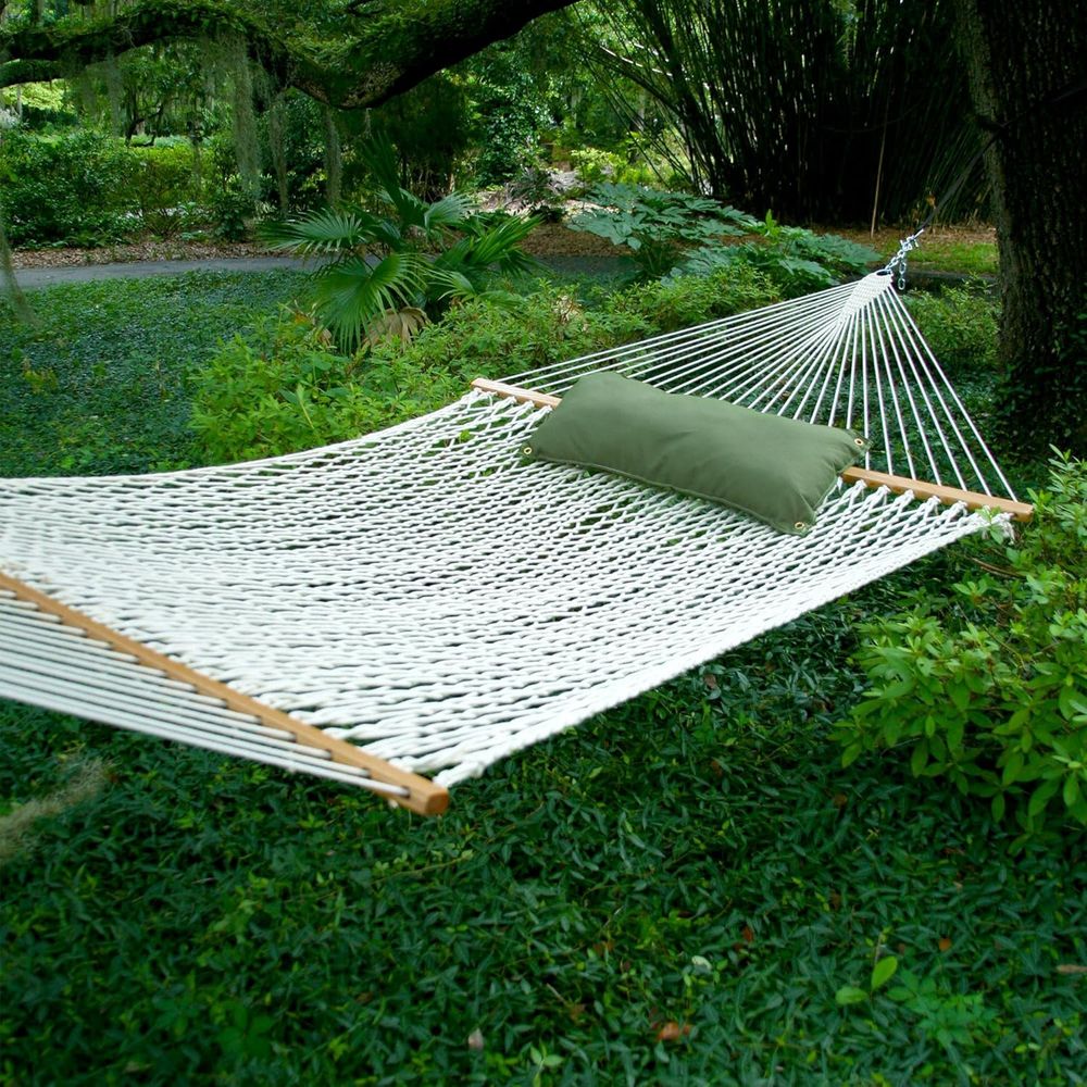 Two-Person White Rope Hammock  – обзор и цена Furniture Hardware Usa