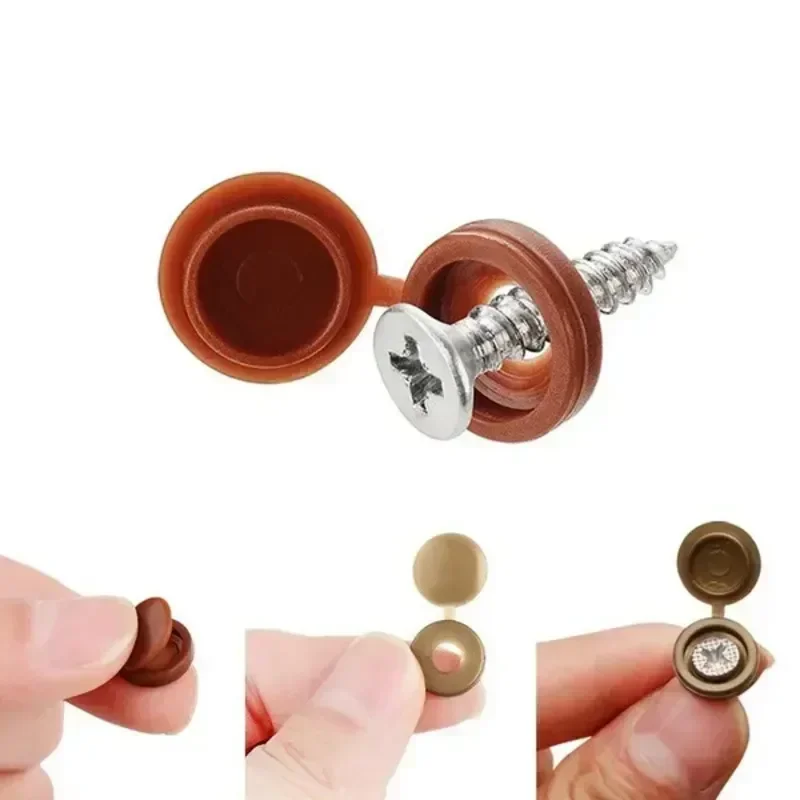 Hinged Plastic Screw Cap Cover – обзор и цена Furniture Hardware Screws