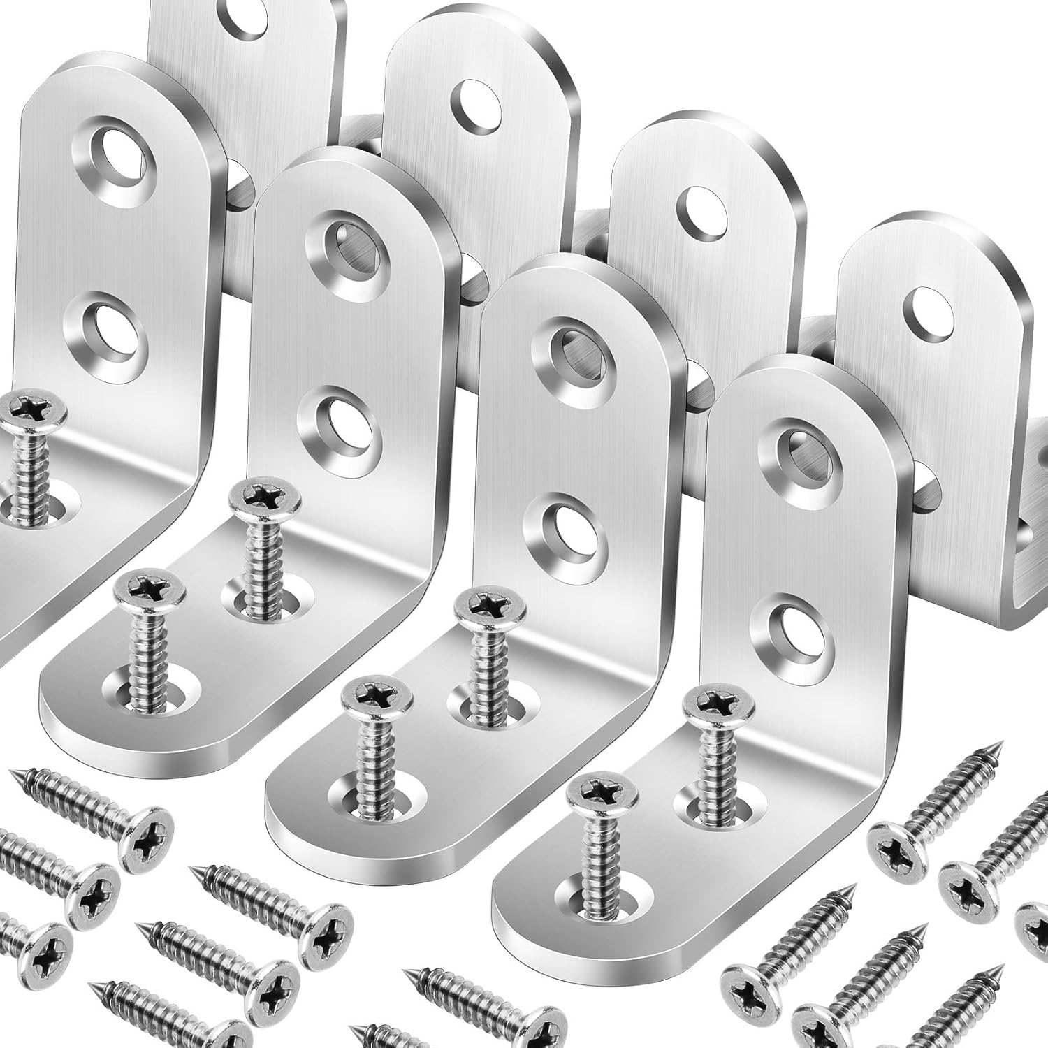 1/20pc Right Angle Bracket wit – обзор и цена Furniture Hardware Screws