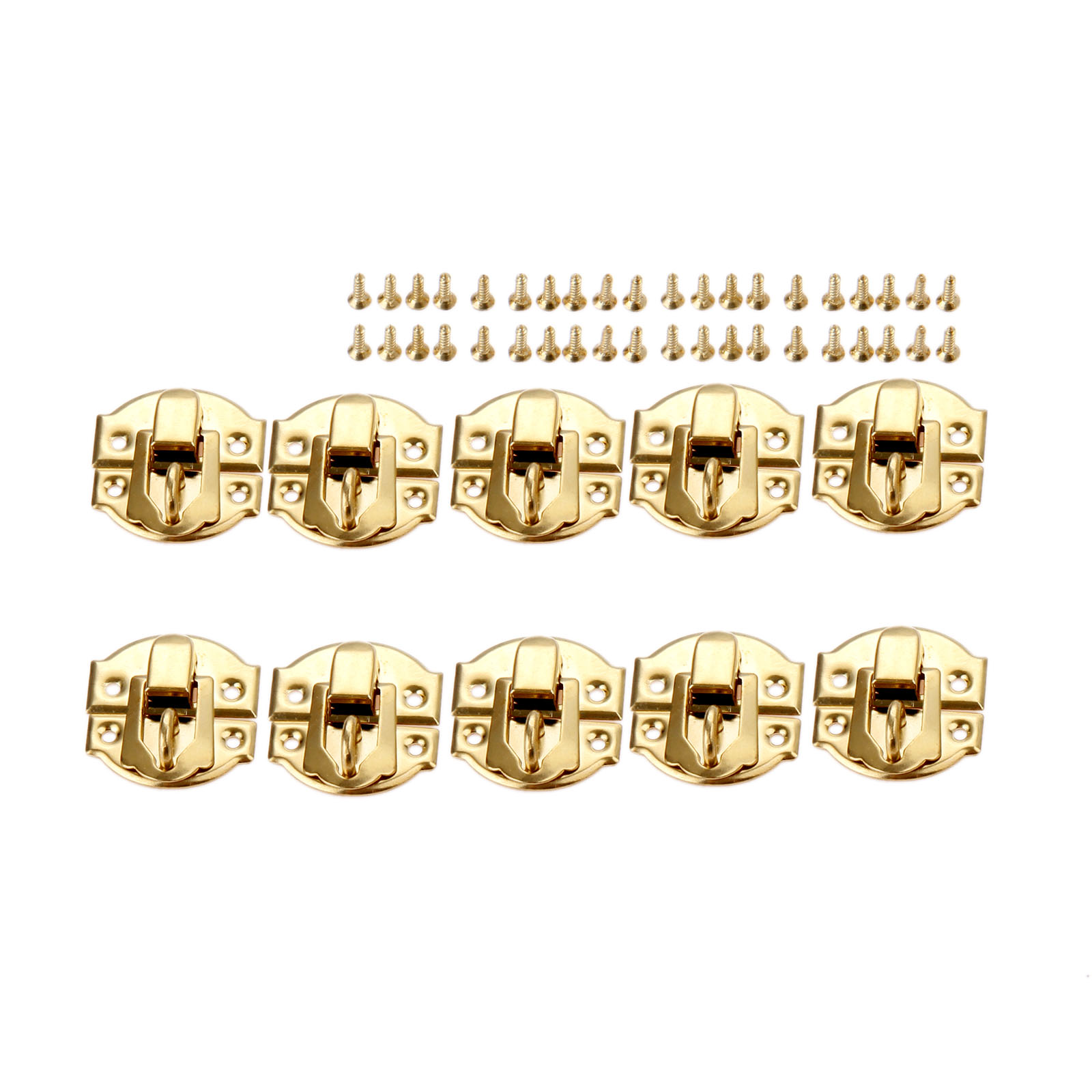 10pcs Golden Box Latch Clasps  – обзор и цена Furniture Hardware Vintage