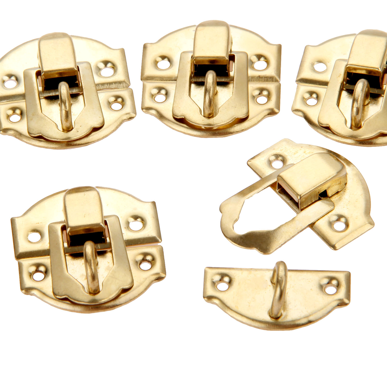 10pcs Golden Box Latch Clasps  – обзор и цена Furniture Hardware Vintage