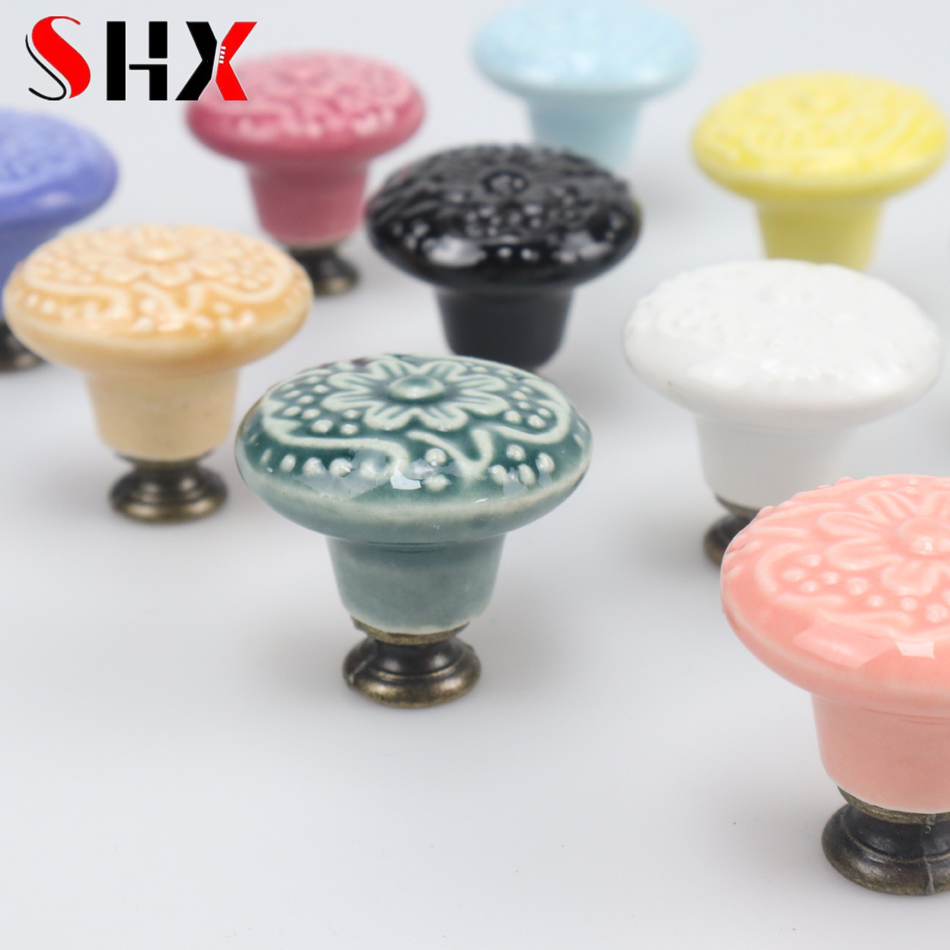 Colorful Floral Ceramic Handle – обзор и цена Furniture Hardware Paint