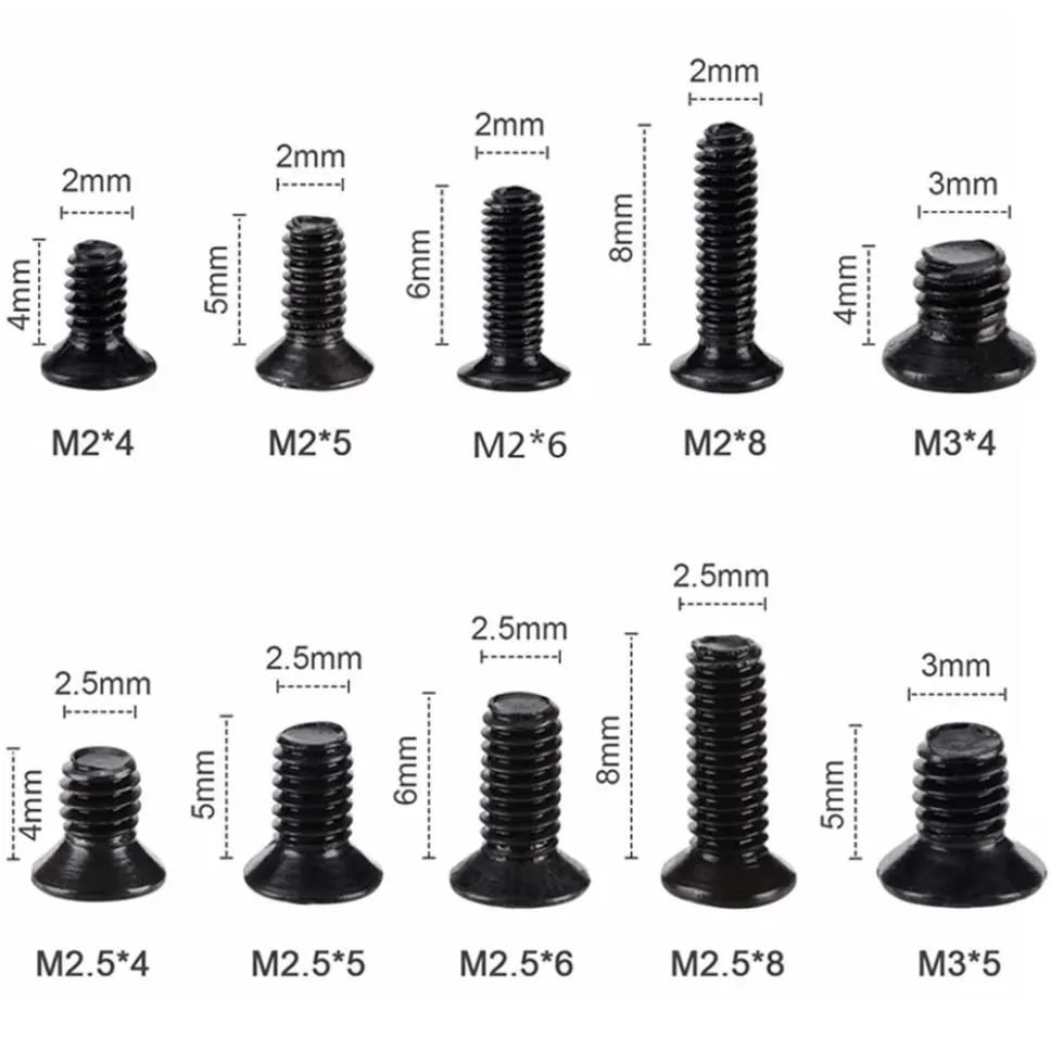 500pcs Black Screws and Screwd – обзор и цена Furniture Hardware Types