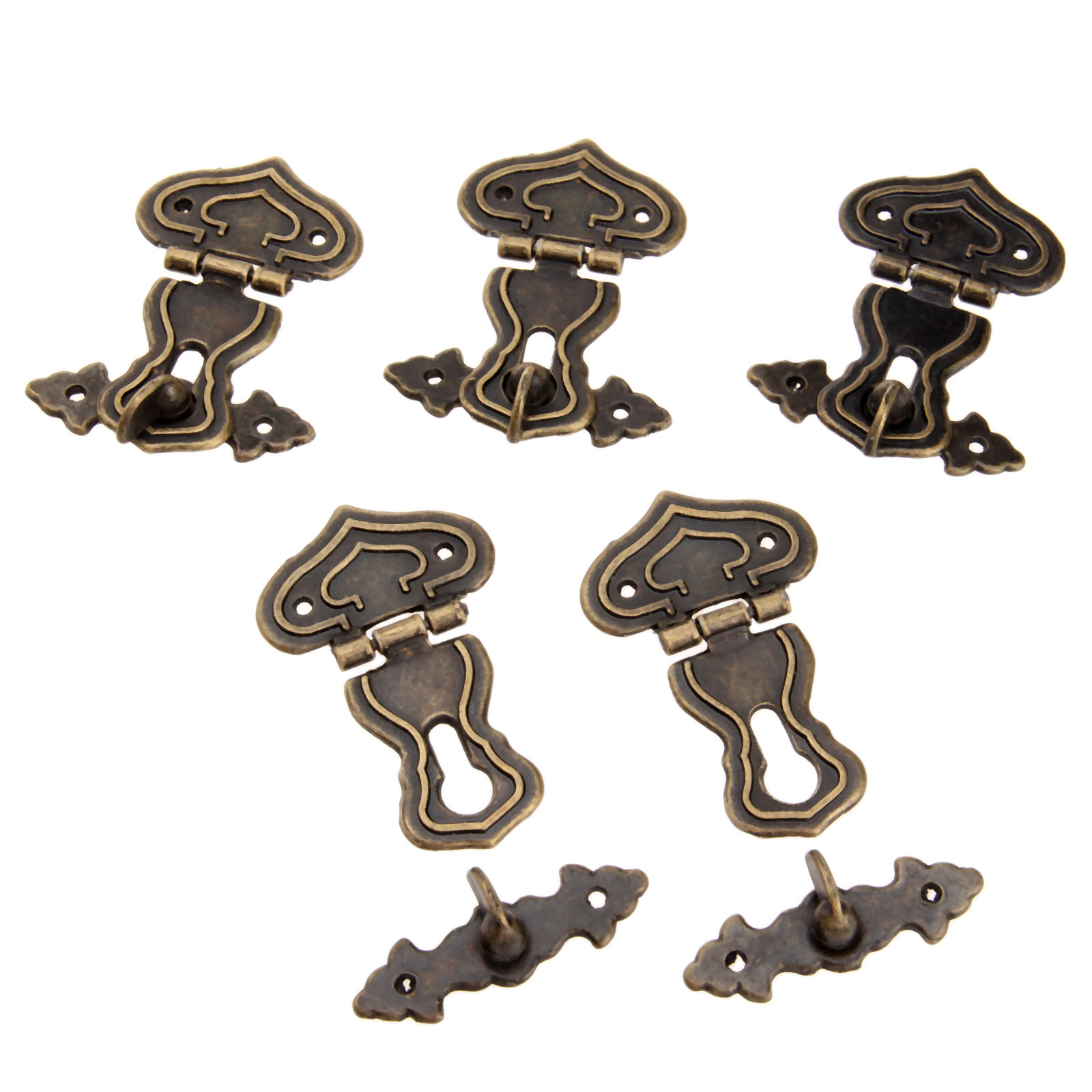 5Pcs 63x47mm Antique Metal Loc – обзор и цена Furniture Hardware Vintage