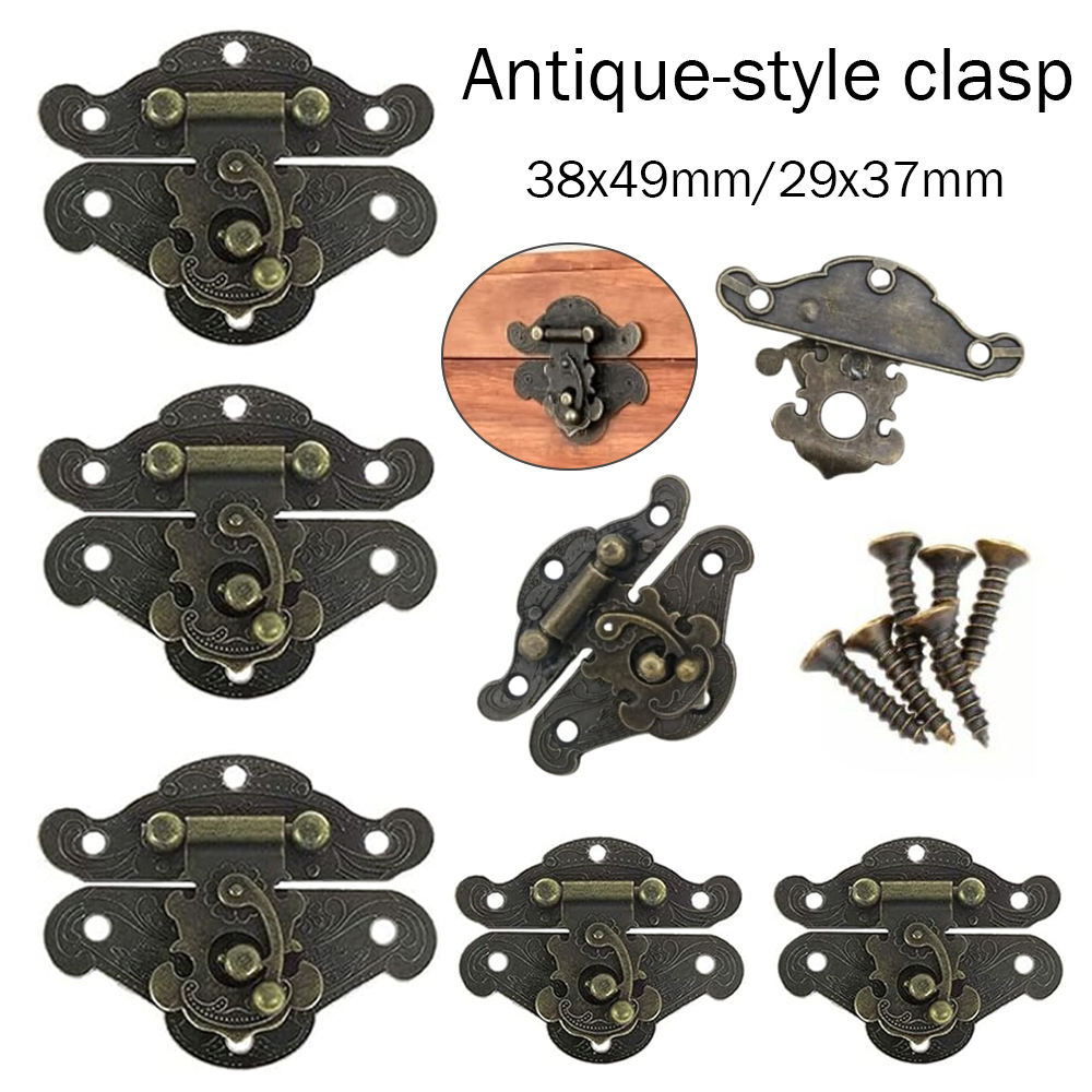 5-20pcs Vintage Metal Hasp Lat – обзор и цена Furniture Hardware Vintage