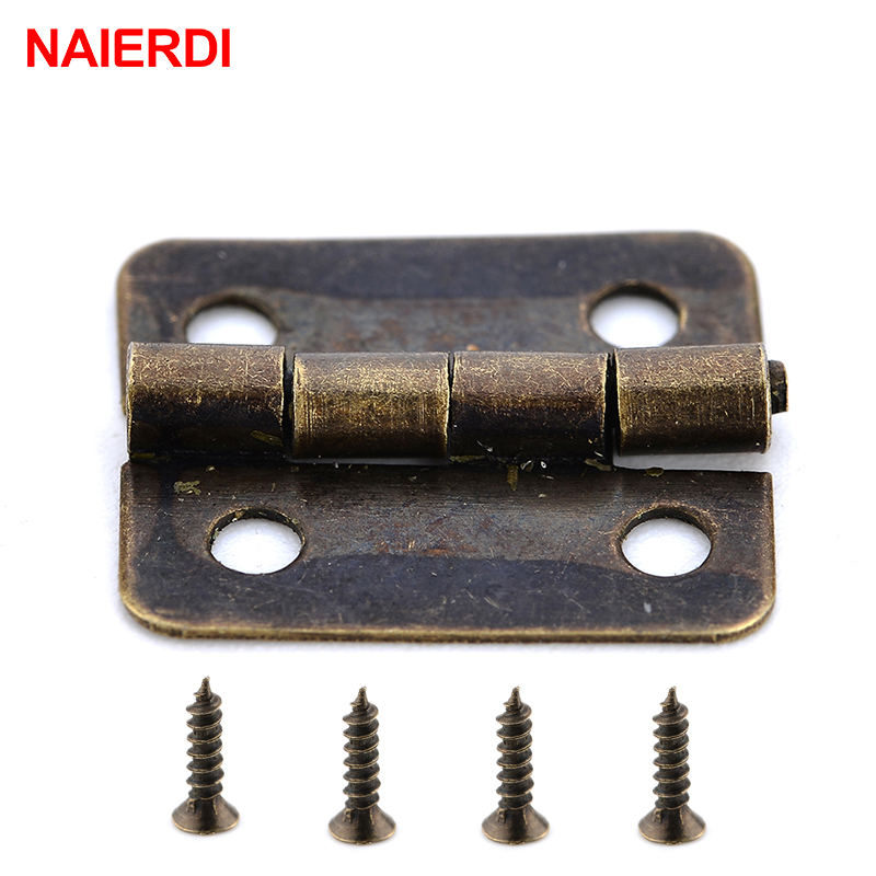 50PCS NAIERDI Antique Hinge Mi – обзор и цена Furniture Hardware Vintage
