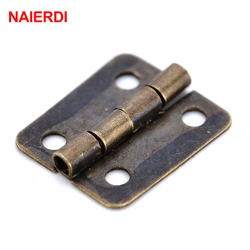 50PCS NAIERDI Antique Hinge Mi – обзор и цена Furniture Hardware Vintage
